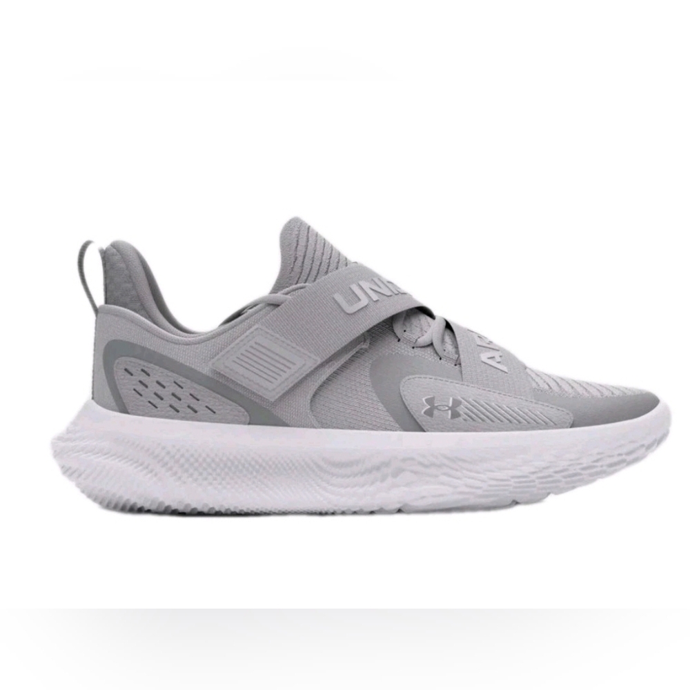 🔥Under Armour M 8.5/W 10 Unisex Basketball Running Shoe Flow FUTR X 4 Halo Grey